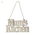 2X Mums Kitchen Wooden Plaque Sign Wall Hangings Wood Words Home Garden Decor. 