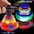 New Spinning Top Flash Luminous Spinning Tops Toy Colorful Top Ejection Toy Flashing Led Gyroscope Children Classic Toys. 