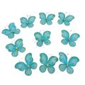 Butterfly Decoration 2.5 Inch By 2.5 Inch Blue Pack Of 10. 