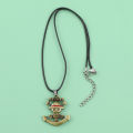 Anime One Piece Trafalgar Law Necklace Monkey D. Luffy Vintage Vintage Skull Pendant Necklace for Women Jewelry Choker. 