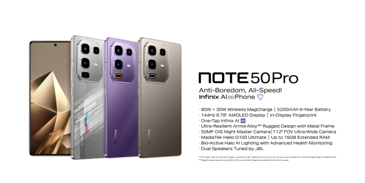 Infinix%20Note%2050%20Pro%208GB+8GB%20Extended%20RAM%20256GB%20Rom%20,%206.78%E2%80%9D%20AMOLED%20%20Display%20144Hz%20,%20IP64%20,%205200%20mAh%20-%2090W%20Super%20Charge%20-%20Image%206