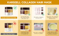 Hair Masque | Gentle Hair Moisturizer Deep Conditioning Care | Karseell Collagen Hair Mask Maca Power Deep Repair Conditioning Argan Oil Collagen Hair Mask Essence for Dry Damaged Hair All Hair Types 16.90 oz 500ml. 