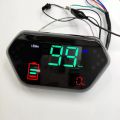 E-Bike Digital Display Odometer Speedometer 48-72V for Electric Scooter Scooty Tricycle Rickshaw Pedal Motorbike Battery+Turning+Front Light+Speed Indicator. 