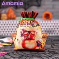 Halloween Trick or Treat Bag 1 Pc Halloween Candy Bag Drawstring Portable Reusable Pumpkin Witch Ghost Black Cat Kids Chocolate Biscuit Treat Snack Goodies Gift Flannel Party Supplies. 
