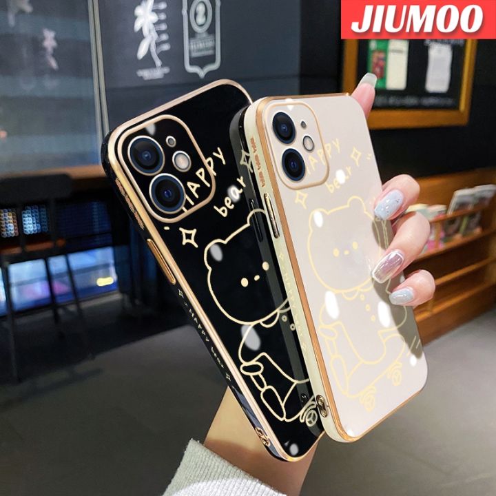 JIUMOO%20Casing%20For%20Xiaomi%20MI%2011%20Lite%204G%2011%20Lite%205G%2011%20Lite%205G%20Ne%20Case%20Yellow%20Bear%20Pattern%20New%20Plating%20Square%20Border%20Casing%20Soft%20Silica%20Gel%20Shockproof%20Phone%20Cases%20All%20Inclusive%20Camera%20Lens%20Protective%20Cover%20-%20Image%202