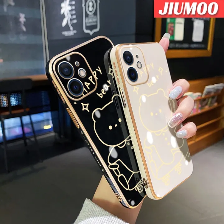 JIUMOO%20Casing%20For%20Xiaomi%20MI%2011%20Lite%204G%2011%20Lite%205G%2011%20Lite%205G%20Ne%20Case%20Yellow%20Bear%20Pattern%20New%20Plating%20Square%20Border%20Casing%20Soft%20Silica%20Gel%20Shockproof%20Phone%20Cases%20All%20Inclusive%20Camera%20Lens%20Protective%20Cover%20-%20Image%202
