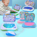 Learning Laptop Disney Frozen ABC Barbie Doll Learning & Educational Frozen Study mini Laptop 5 modes With Poems For Kids. 