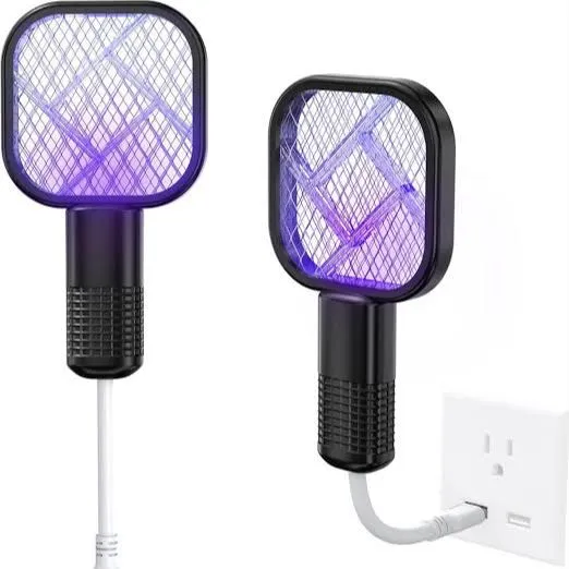 Electric Mosquito USB Racket Portable Rechargeable Fly Killer Bat – High Voltage Insect Zapper