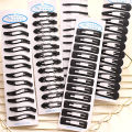 12 Pcs Black Hair Clip Set | Simple Side Bangs Clip | Cute Hair Accessories for Girls | Hair Fixing & Styling Clips. 