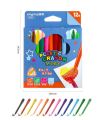 Plastic colors school pencil colors Crayons -Plastic Crayons 12 pcs. 