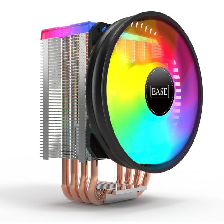 EASE EAF1213 ARGB CPU CooLER WITH 4 HEAT PiPE CYLINDER | Daraz.pk