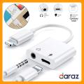 iPhone headphone 2 in 1 Jack Adapter Lightning to 3.5 mm Earphone Audio Convertor for headphones and charger with Aux Cable. 