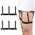 Likovie Elastic Band Shirt Stays Adjustable Shirt Garters for Wrinkle-free Look Easy to Use Hidden Shirt Retainers for Men Women Skin-friendly Elastic Bands Prevents Shirt Wrinkles Buyers' Choice Shirt. 