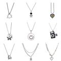 Korean Exquisite Pendant Necklace for Women Men Fashion Jewelry Accessories Gifts. 