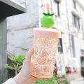 CreativeArrowy 270ml Cup Lemon Juice Baby Girl Straw Water Bottle Cup Kids Drinking Cups with Lid Cup. 