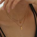 Stainless Steel Number Pendant Necklaces For Women Men Gold Color 0 1 2 3 4 5 6 7 8 9 Necklace Pendant Jewelry Neck Chain. 