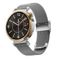 Zero® Jewel Pro Smartwatch for Women  1.1" AMOLED Display, Bluetooth Calling, 110+ Sports Modes, Health Tracking  Diamond-Cut Design with Stainless Case  Best Lightweight Smartwatch for IOS & Android. 