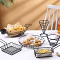 New Imported Quality French Fries Basket Snack Basket Fried Chicken Holder Fried Food Containe Strainer Basket Restaurant Tableware Party Supplies Cone Basket Fry Holder. 
