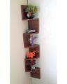 Light Brown Corner Shelf (38X6X7X9) Bathroom Drawing room Room for Kitchen Bedroom kitchen rack Dining Room Entryway Garage Hallway Home Decor Office/Study Living Room Floating shelves Wall shelves Storage Organizer shelves Book Shelves Wall mounted Decor. 