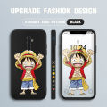 Jizetin for OPPO Reno 2 Case Anime One-Piece Monkey D. Luffy Anime Side Design Phone Case Square Edge Pattern Liquid Silicone Cases Full Cover Camera Shockproof Protective Case. 