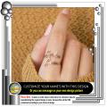 Name Ring, Double name customized rings. 
