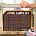5 Lakh Money Saving Box | Bilal Accessory Store Wooden 500,000 Target Chart | Rupee Organizer for Smart Budgeting I Saving Box I Saving Money Box I Saving Box For Money I Saving Wooden Box | 5 Lac Large Savings Box | Money Saving Bank |Cash Collection Box. 
