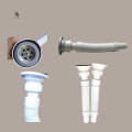 Flexible Sink & Basin Waste Pipe With Stainless Steel Strainer Waste Coupling – Adjustable Expandable Basin Drain Pipe – High-Quality Flexible Waste Trap for Kitchen and Bathroom – Leakproof Easy Installation. 