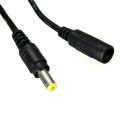 2X 5.5mm x 2.1mm DC Power Jack Male to Female Extension Cable Cord Lead ConnectorCable Length:1.2 M. 
