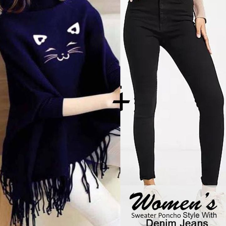 Pack%20of%202%20Printed%20poncho%20for%20women%20-%20Image%209