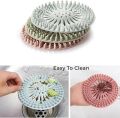 New Anti-Clog Shower Drain Hair Catcher with Silicone Strainer Cover, Reusable Stopper for Bathroom Sink and Kitchen Floor Drain, Hair Filter Trap for Easy Cleaning and Hair Clog Prevention Daily - 1pc. 