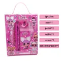 LOL Surprise Dolls Children Cartoon Stationery Set Gift Box School Supplies for Children Student Stationery Gifts. 