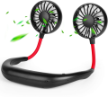 Hands-Free Neck Fan with Dual Cooling & Adjustable Speeds (USB Rechargeable) - Wearable Portable Double Fans Headphone Shape,3 Speed Adjustable Mini Fan for Gym Sport Climbing Indoor Outdoor. 