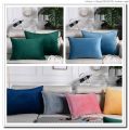 Large sofa pillow cover 50×70 light luxury pillow cover without core rectangular cushion cover long waist pillow. 