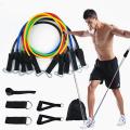 Power Exercise Resistance Band 5 in 1, Fitness Band set of 11 Piece, Training Tubes with Door Anchor & Ankle Straps for Resistance Training, Physical Therapy, Home Workout, Yoga, Pilates 11 Pcs. 