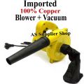 Imported 100% Pure Copper Winding Portable Electric Air Blower Vacuum Cleaner Double Function Dust Blower & Dust Vacuum Cleaner Electric Blower Compressor Pump With Dust Bag. 