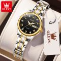 OLEVS Watch For Women Branded 2022 Elegance Waterproof  Stainless Steel Wristwatch - 5563. 