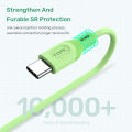 TOPK AN84 Micro USB Type C Cable for XiaoMi redmi note 9 3A Fast Charging Liquid Silicone Mobile Phone Data Cable for Samsung. 