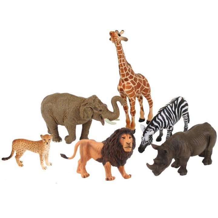 Wild Animal Jungle Toy Set for Kids Random Colors And Animal Figures