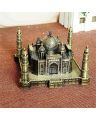 Taj Mahal Gifts - Metal Taj Mahal Statue Show Piece Symbol of Love Gift Item-Metal Taj Mahal - Black & Gold. 