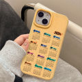 2024 Calendar Silicone Phone Case for IPhone 11 12 13 14 15 Pro Max 6s 7 8 Plus Se 2020 XS Max XS XR Covers Shockproof Phone Casing Shell. 