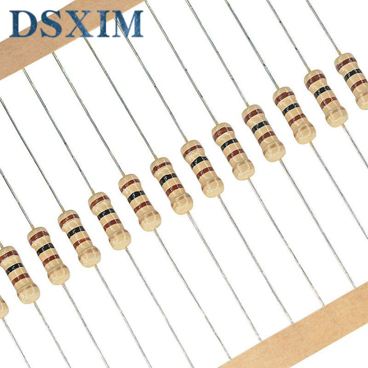 100pcs 1/2w 0.5W 5% Carbon Film Resistor 1R~1M 2.2R 10R 22R 47R 51R 100R 150R 470R 1K 4.7K 10K 47K 1 2.2 10 22 47 51 100 150 ohm WATTY Electronics