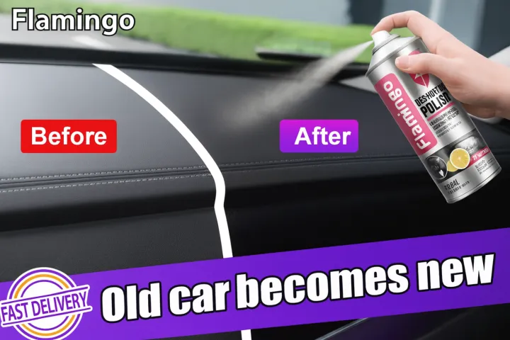 Flamingo%20Dashboard%20Polish%20Spray%20450ml%20-%20High-Quality%20Car%20Interior%20Care,%20Protects%20and%20Fades%20Vinyl/Rubber/Plastic,%20New%20-%20Image%204