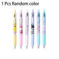 1/6Pcs Set 0.5mm Black INk Press Gel Pen Sanrio Cute Examination Signature Pen School Supplies. 