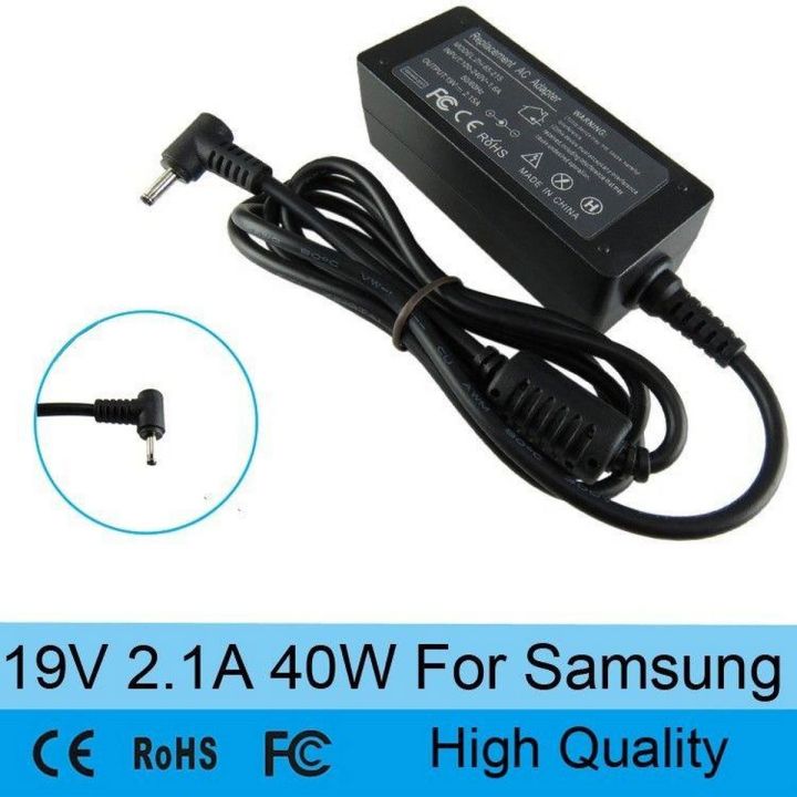 Power Adapter 40W 19V  For Samsung NP900X3E-K01US NP900X3D-A02US 3.0mm