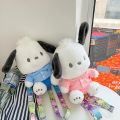 Pochacco Plush Doll Bag Sanrio Kawaii Plush Handbags Outdoor Decoration Pouch Girl Heart Furry Backpacks Christmas Gift for Kids. 