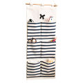 6/8 Pockets Cotton Linen Fabric Wall Door Hanging Bag Organizer Storage Pouch. 