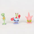 6Pcs/Set Cute Anime Figure SpongeBob Model Dolls Ornaments Home Decoration Gift. 
