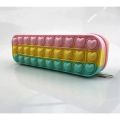 Pop Fidget Pencil Case for Girls, Push Pop Bubble Pencil Pen Case for Kids, Pop up Pencil Case Large Capacity, Pop up Pencil Pouch Fidget Toy, Poppet Pencil Boxes School Season Gifts. 