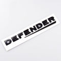 1X 3D Black Gray ABS Lettering Badge Emblem 90 110 Tailgate Sticker Defender Trunk Decal Car Logo. 