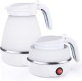 Travel Foldable Electric Kettle - Foldable Electric Kettle, Camping Kettle, Mini Travel Kettle, Silicone Electric Water Boiler, Tea Coffee Maker, Portable Coffee Kettle with Separable Power Cord. 